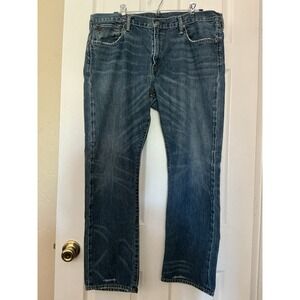 Ralph Lauren Men's Polo Jeans 38x30 Hampton Relaxed Straight Dungarees Denim EUC